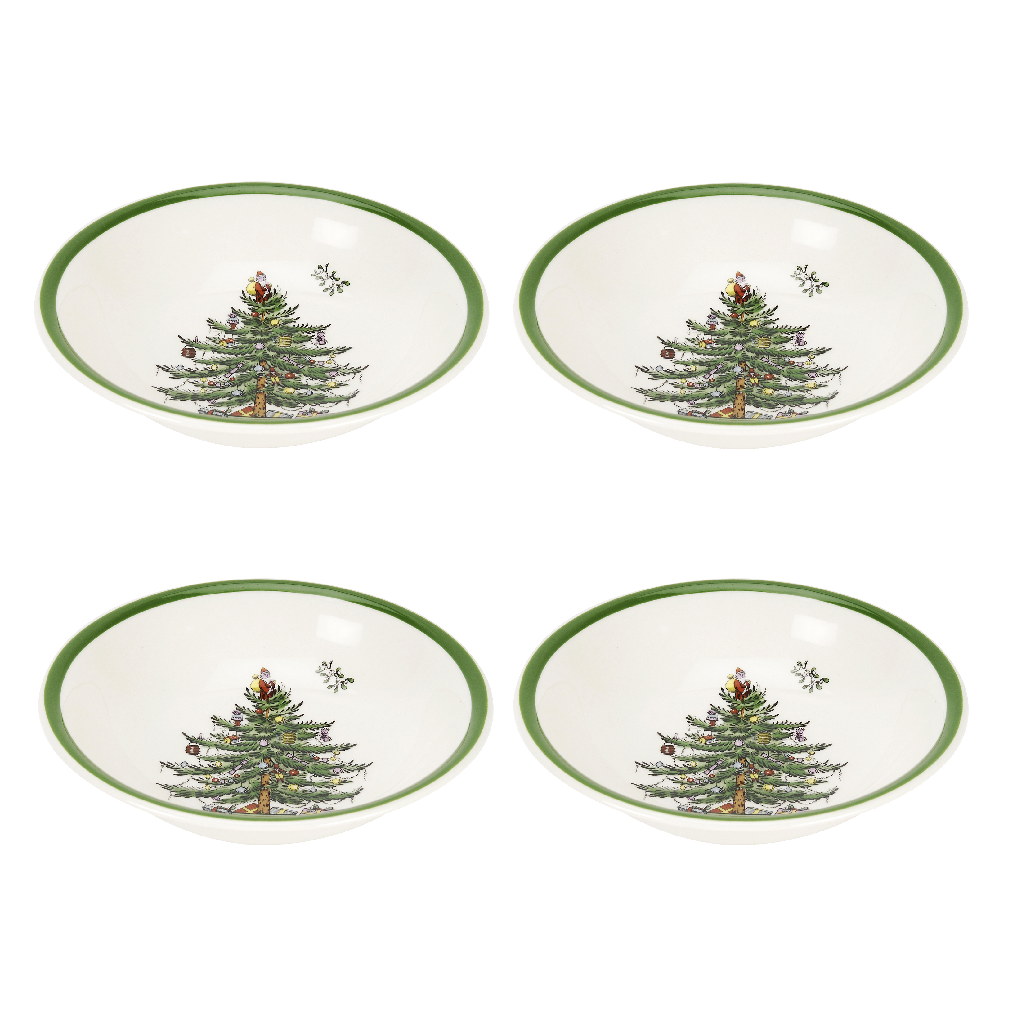 Christmas Tree Set of 4 Small Cereal Bowls image number null